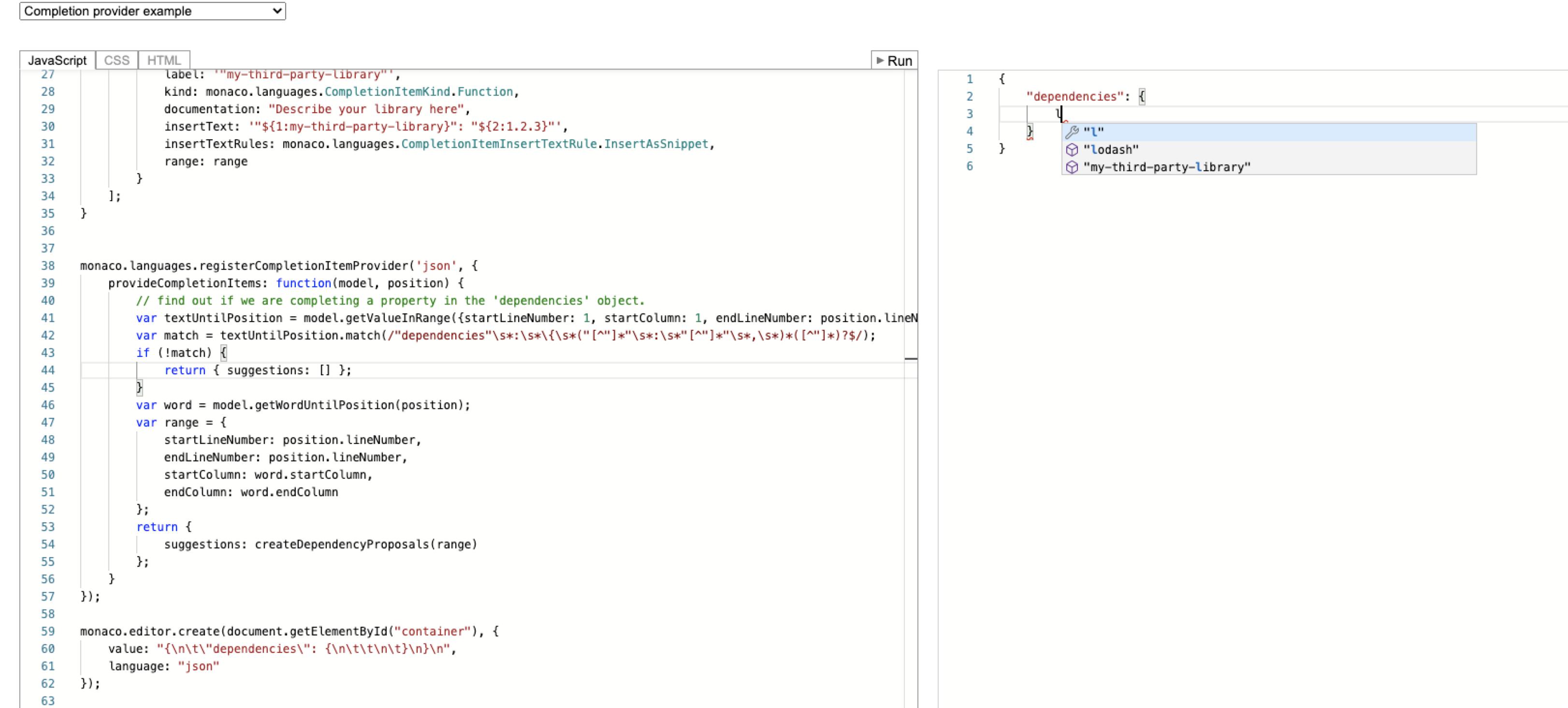 How to show quick suggestions in yaml strings · Issue 2273 · microsoft/monacoeditor · GitHub