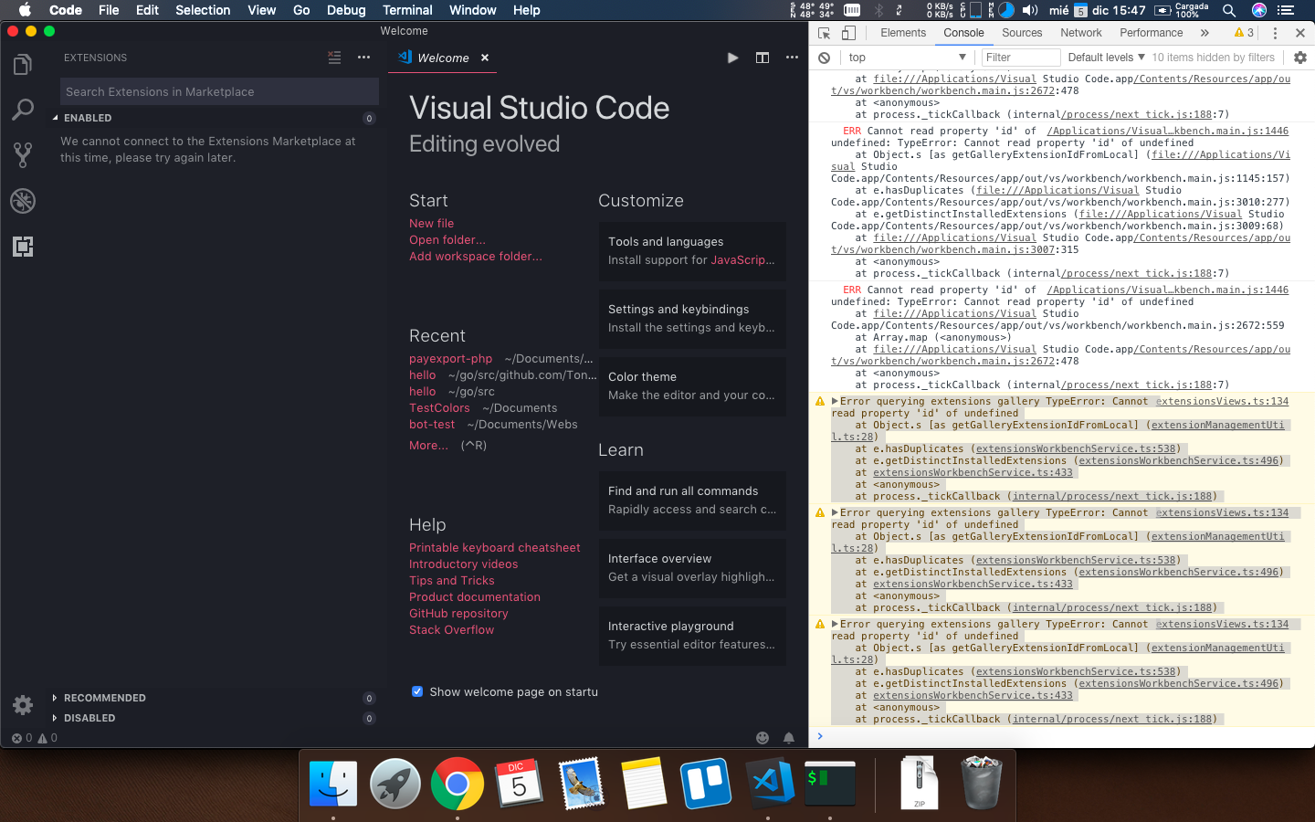 can not access to marketplace · Issue #62174 · microsoft/vscode · GitHub