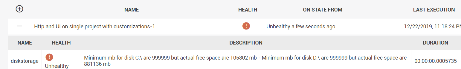 Usability Concern With DiskStorageHealthCheck Issue 375 Xabaril AspNetCore Diagnostics 