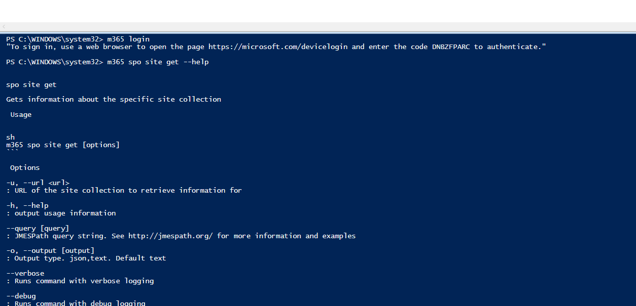 Bug report: using --help or -h parameter returned help is in raw ...