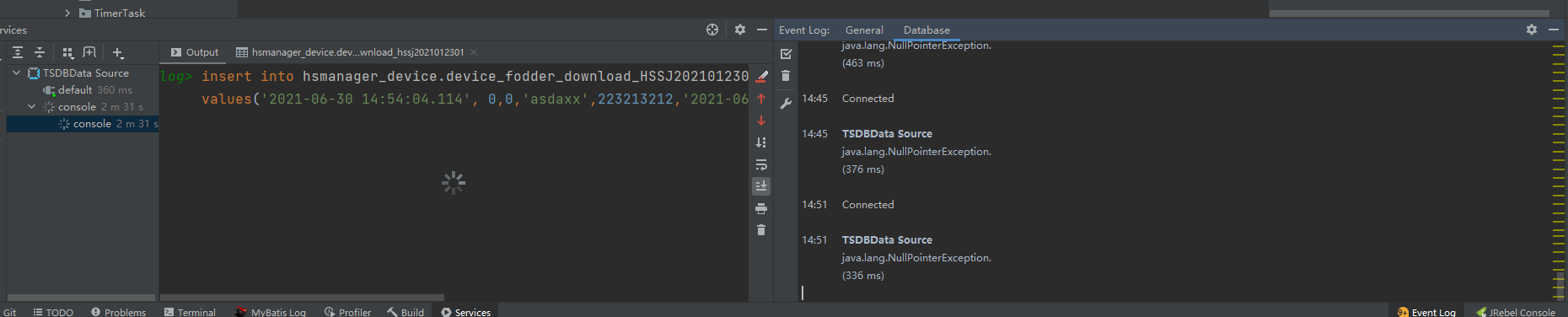 IDEA Database bug · Issue #6686 · taosdata/TDengine · GitHub