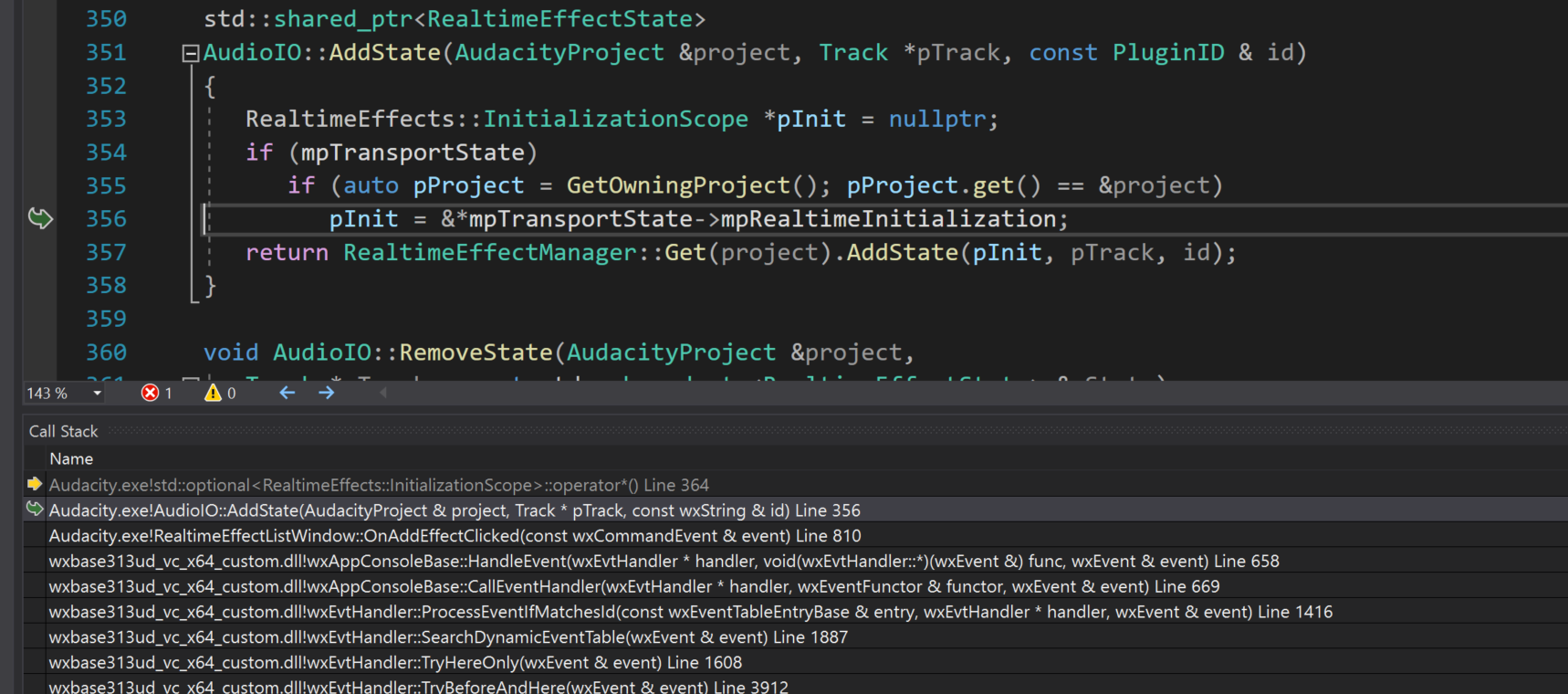 Assert fail when adding sidebar effect while recording · Issue #3186 ...