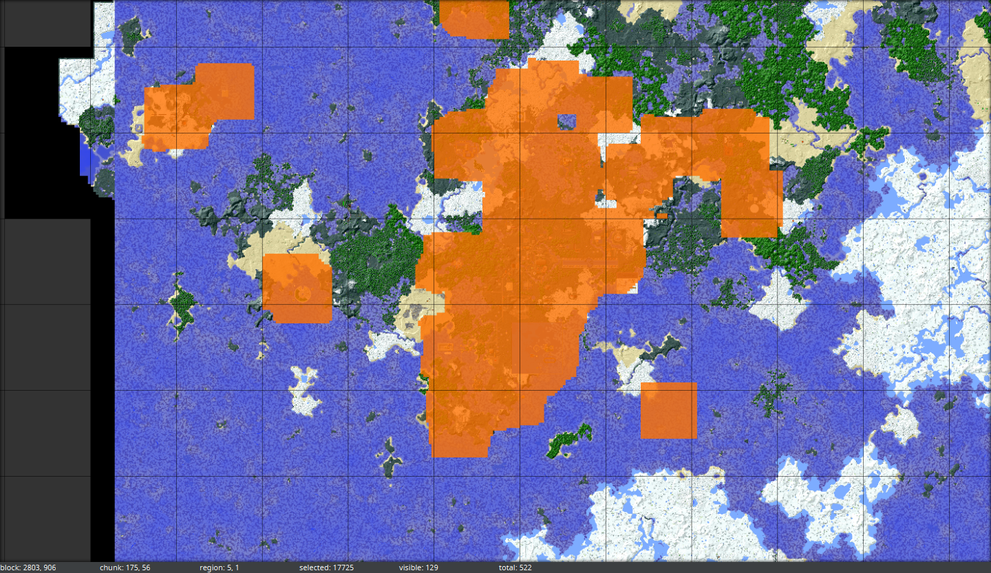 Selection radius option in Filter chunks messes up selections for whole ...