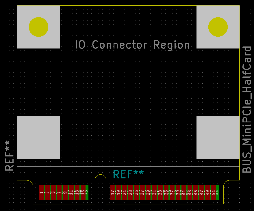 Connector PCB Edge create Mini PCIe sockets by myfreescalewebpage