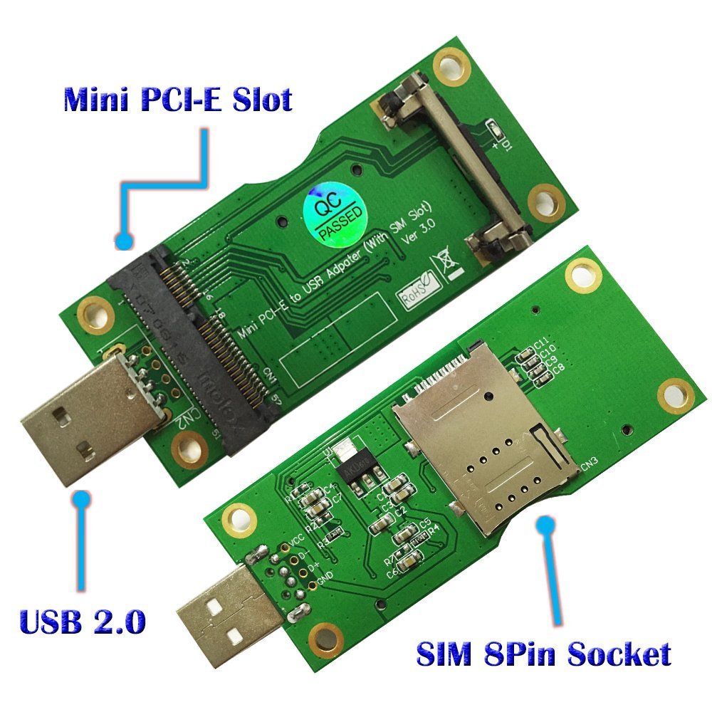 Connector PCB Edge create Mini PCIe sockets by myfreescalewebpage
