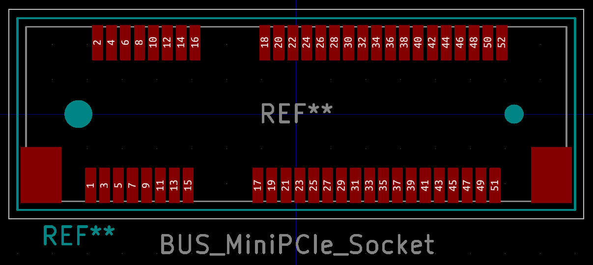 Connector PCB Edge create Mini PCIe sockets by myfreescalewebpage
