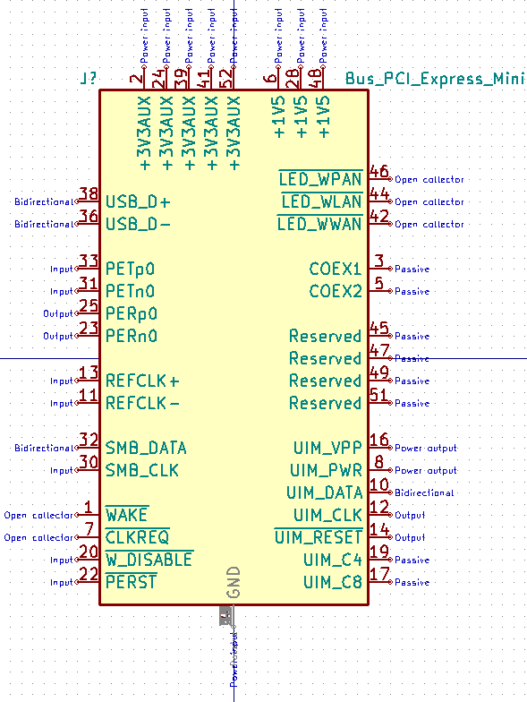 Connector create MiniPCIe by myfreescalewebpage · Pull Request 1196