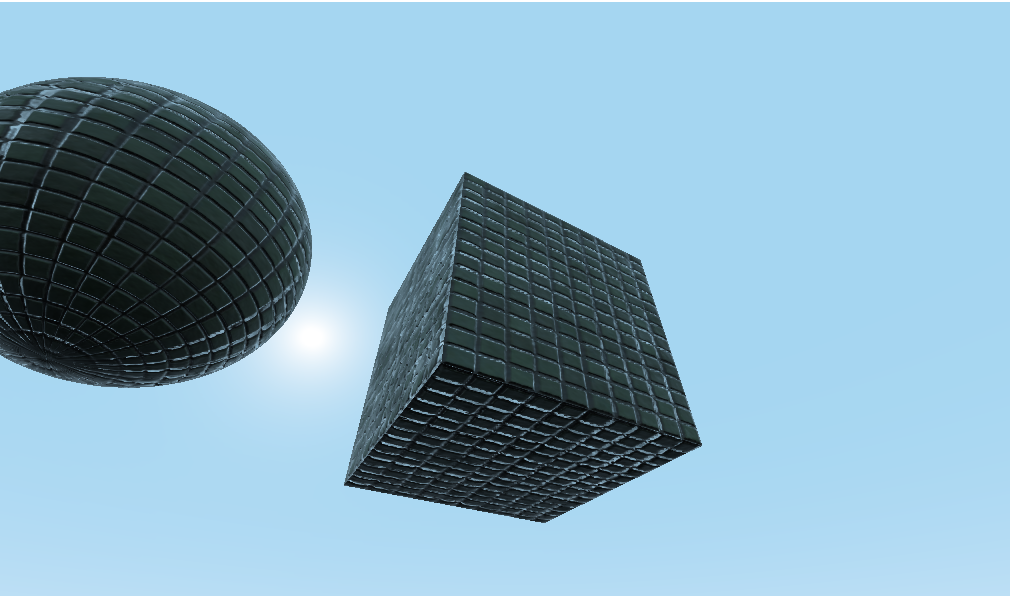 Black inconsistent blobs on environment reflections due to horizon