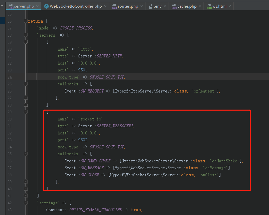 [QUESTION] Socket.io 服务 · Issue #3275 · hyperf/hyperf · GitHub