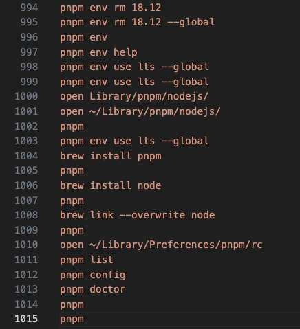 [pnpm env rm] Broken hardcoded link to node instance after `pnpm env ...