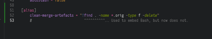[Git Formats] Regression in aliases with embedded shell · Issue #2419 ...