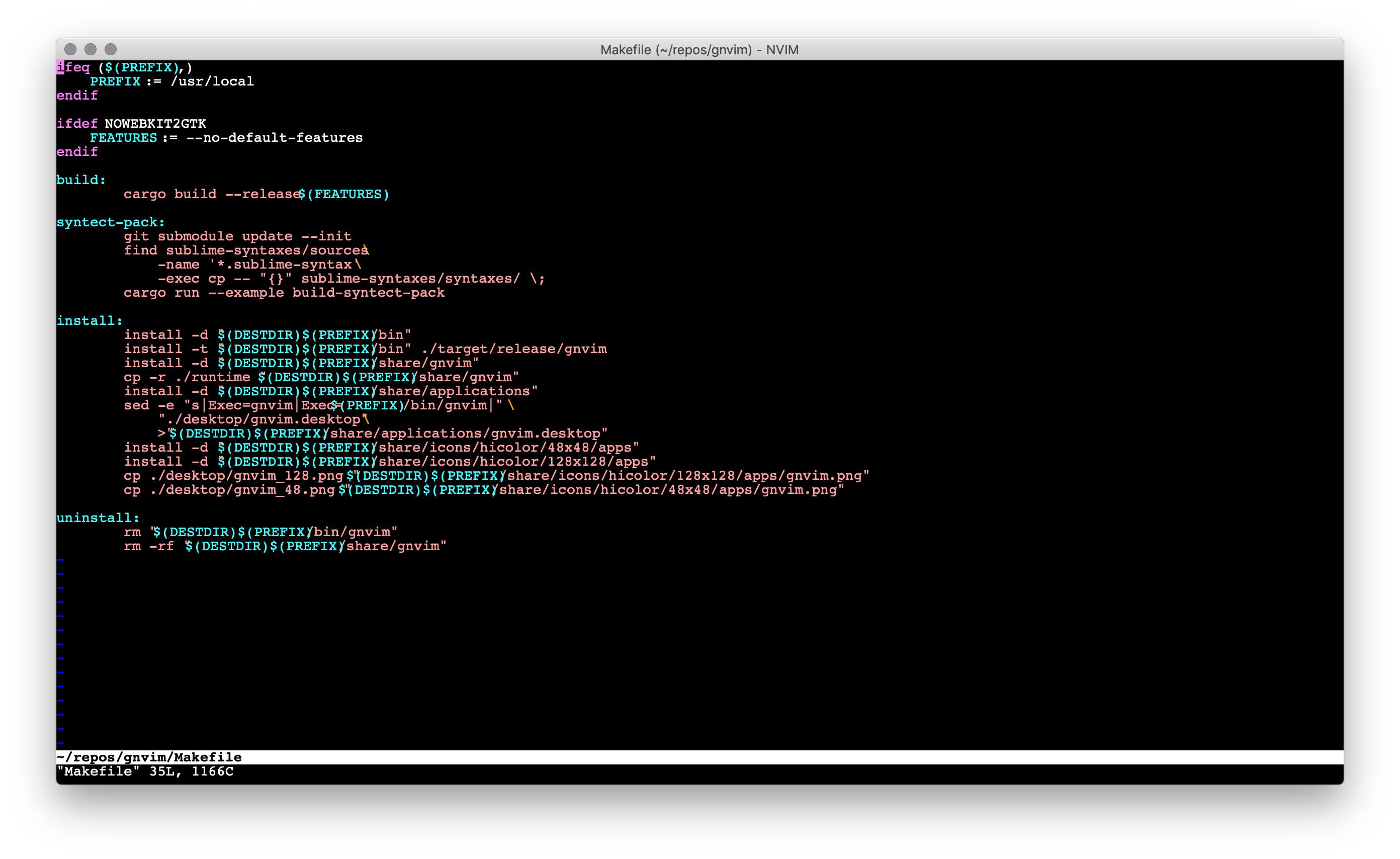 Building instructions for macOS? · Issue #8 · vhakulinen/gnvim · GitHub