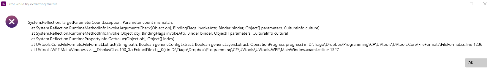 [BUG] Extraction fails on pwmx file · Issue #140 · sn4k3/UVtools · GitHub
