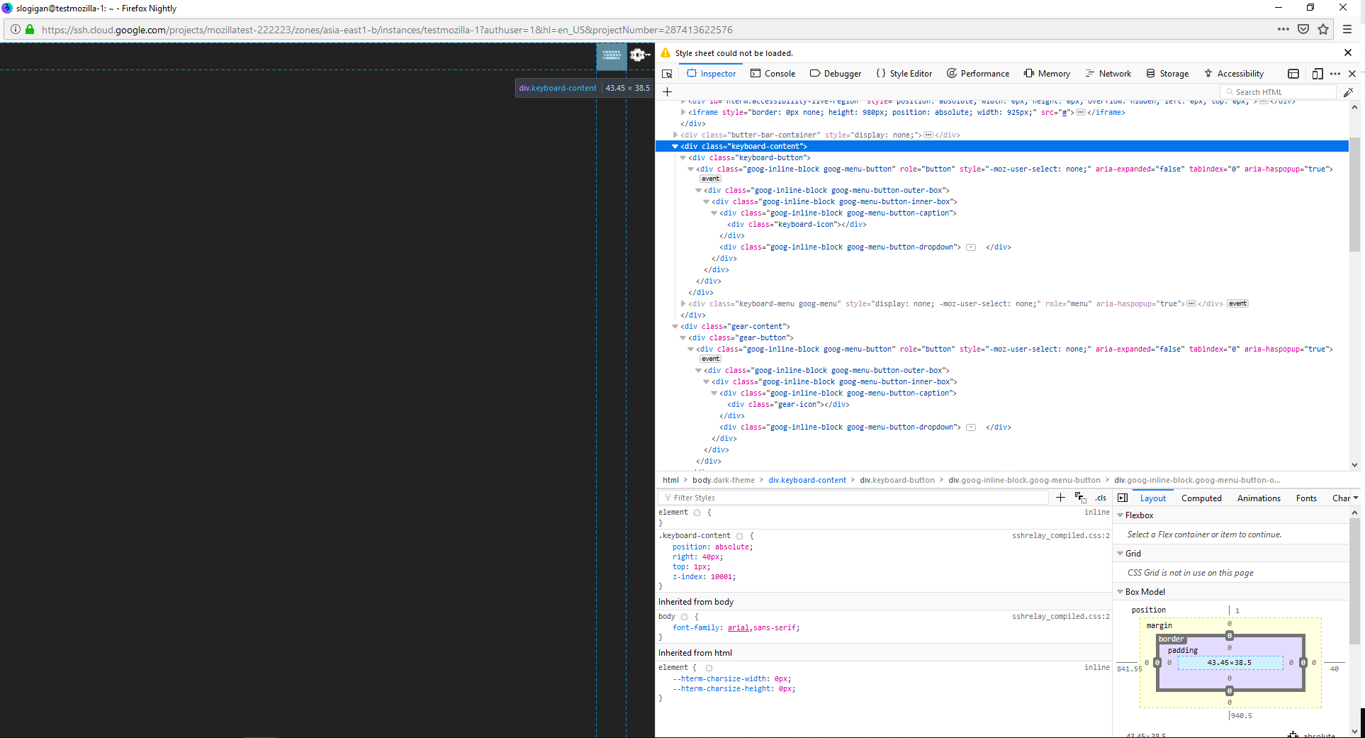 cloud.google.com - Google cloud shell does not work · Issue #20551 ...