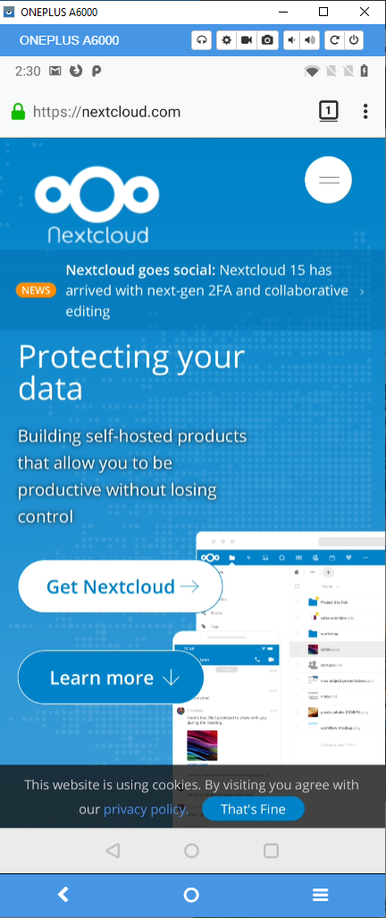 nextcloud.com - design is broken · Issue #28114 · webcompat/web-bugs ...