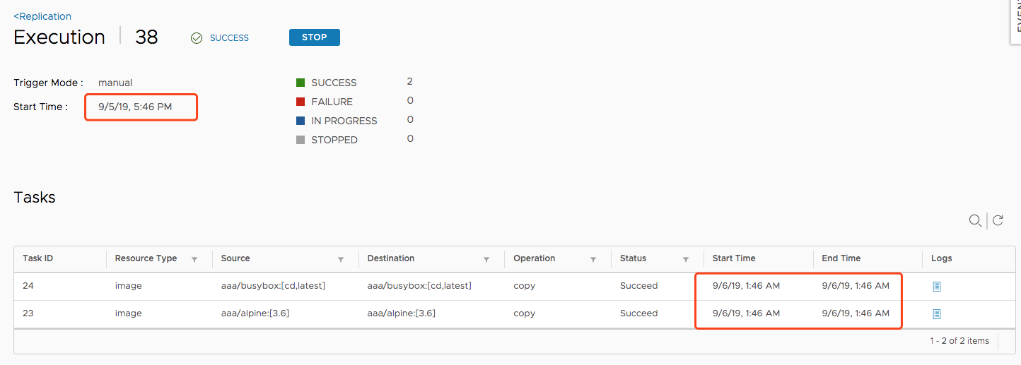 Replication job timestamp has wrong timezone · Issue #8962 · goharbor ...