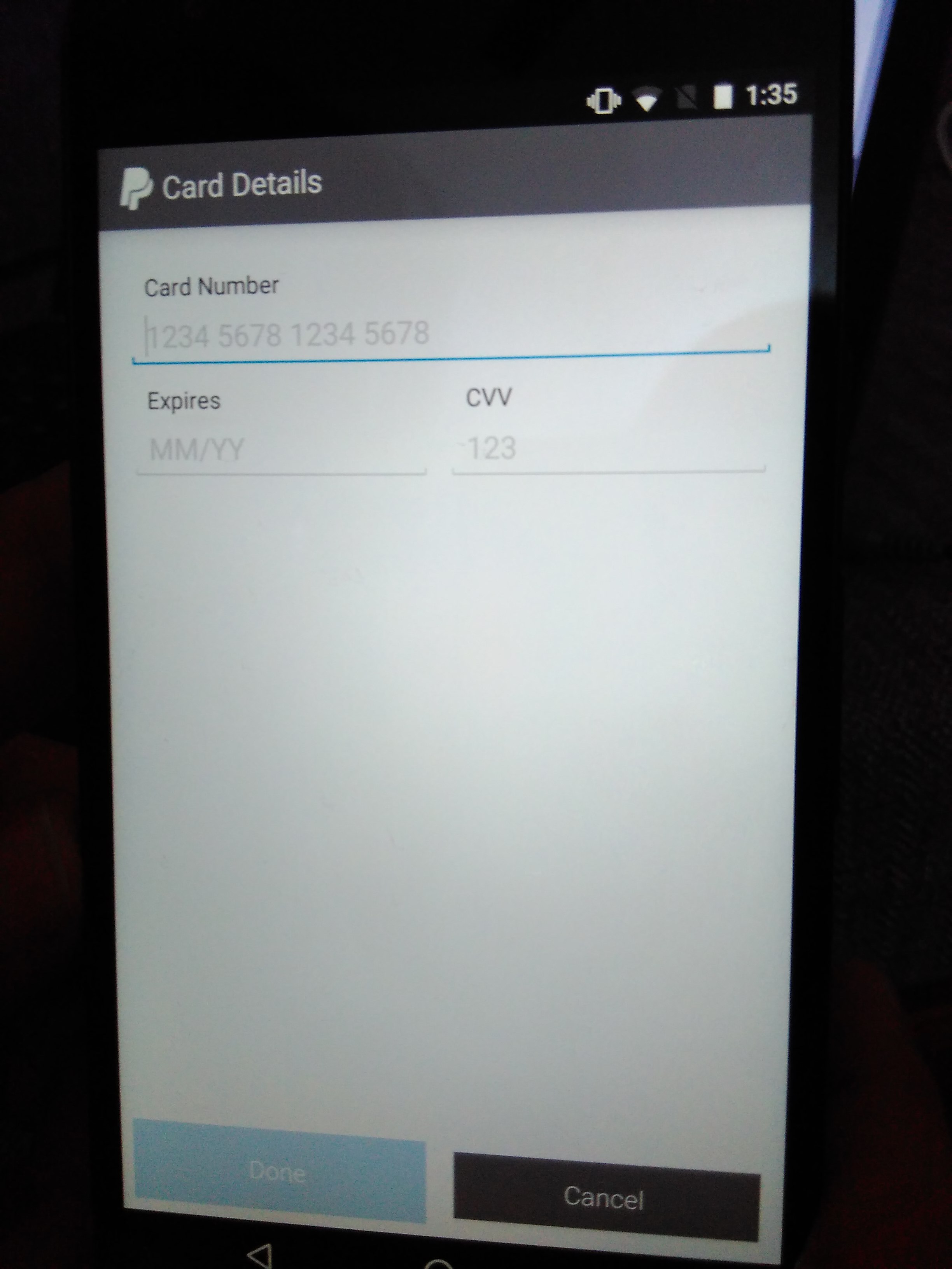 Error while making payment from debit & credit card from any region