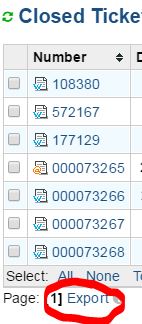 Export All Close Ticket | Only 2 tickets are exported to csv. · Issue ...