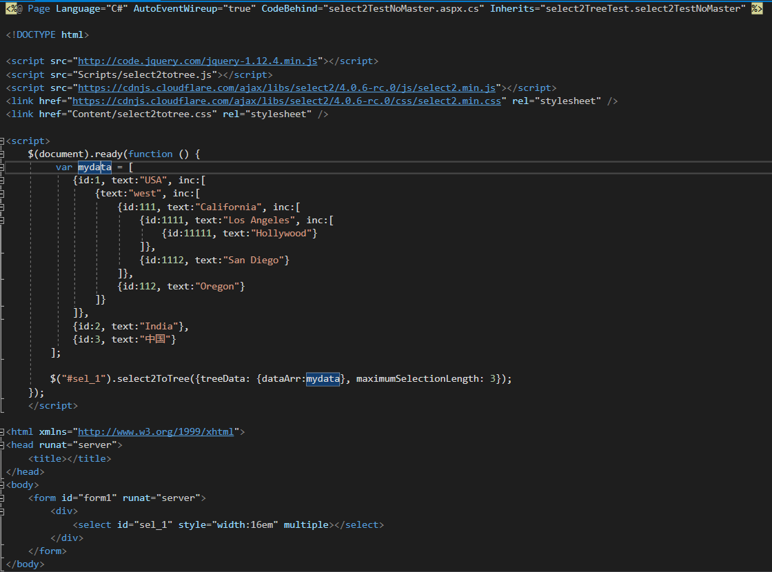 Issue Building the Demonstration · Issue #10 · clivezhg/select2-to-tree ...