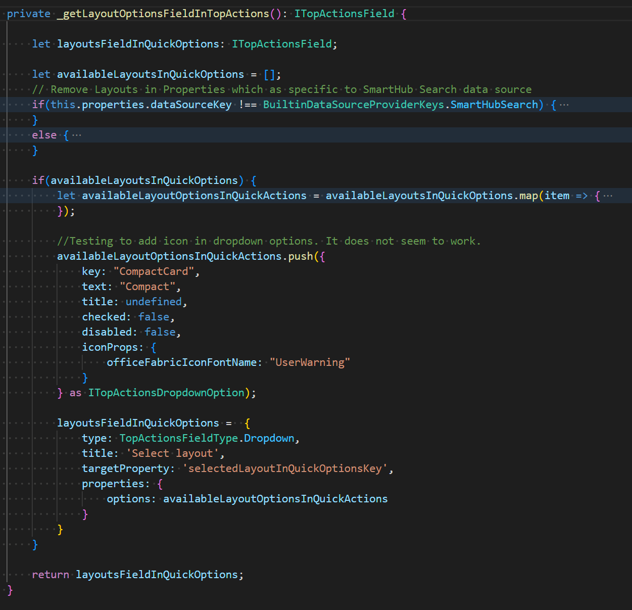 How to make icons show as per the documentation for ...