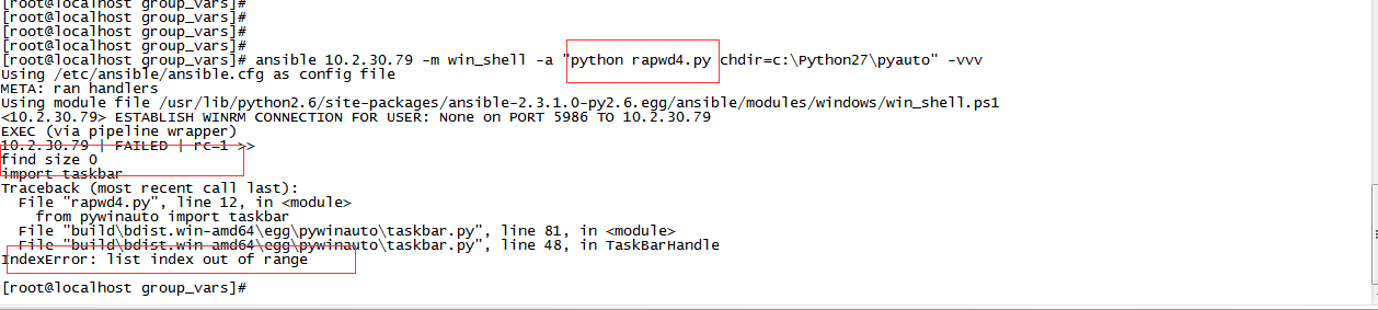 find_elements found nothing (remotely from Ansible, using WinRM ...