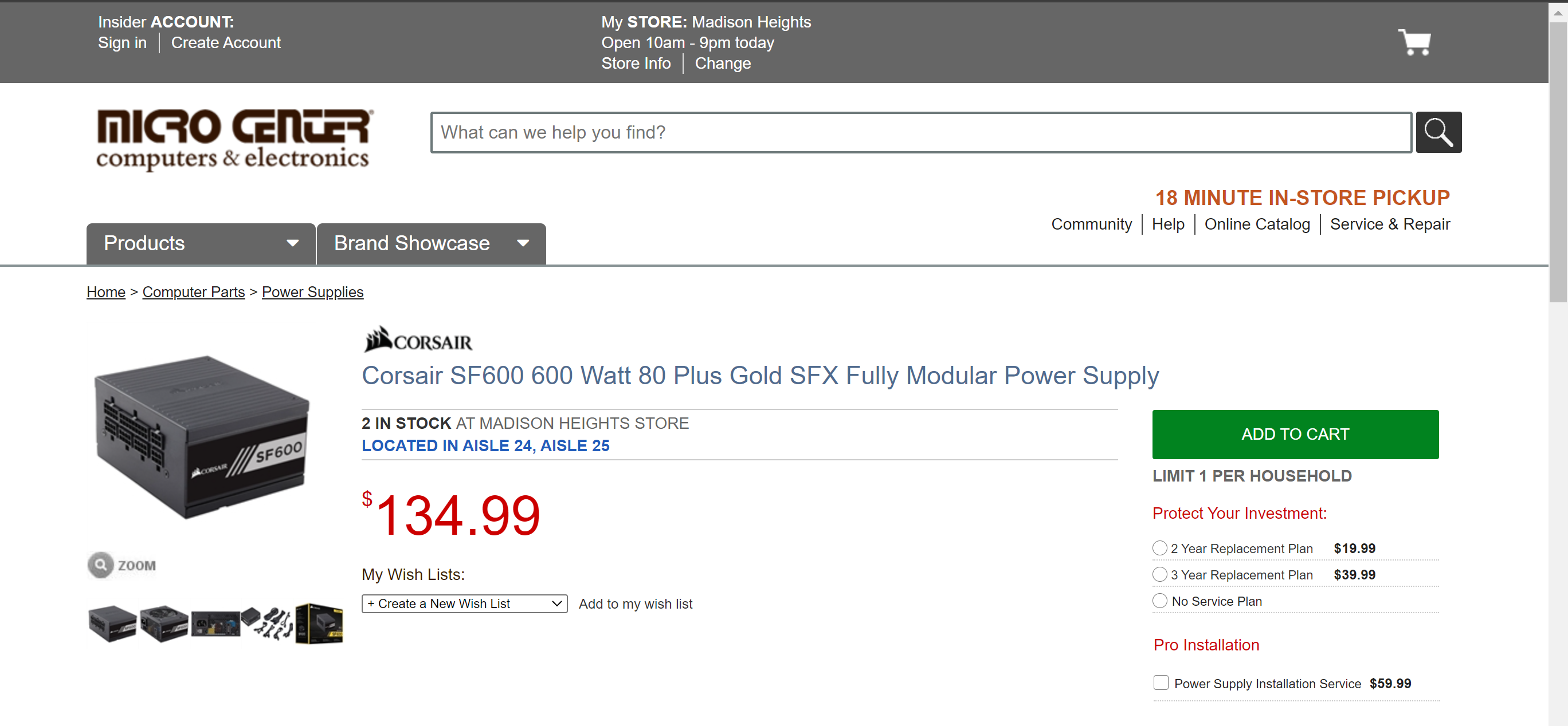 Parsing bug! Not detecting in-store products as in-stock for Micro Center ·  Issue #1753 · jef/streetmerchant · GitHub