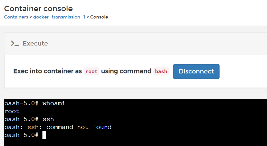 ssh: command not found · Issue #1436 · haugene/docker-transmission ...