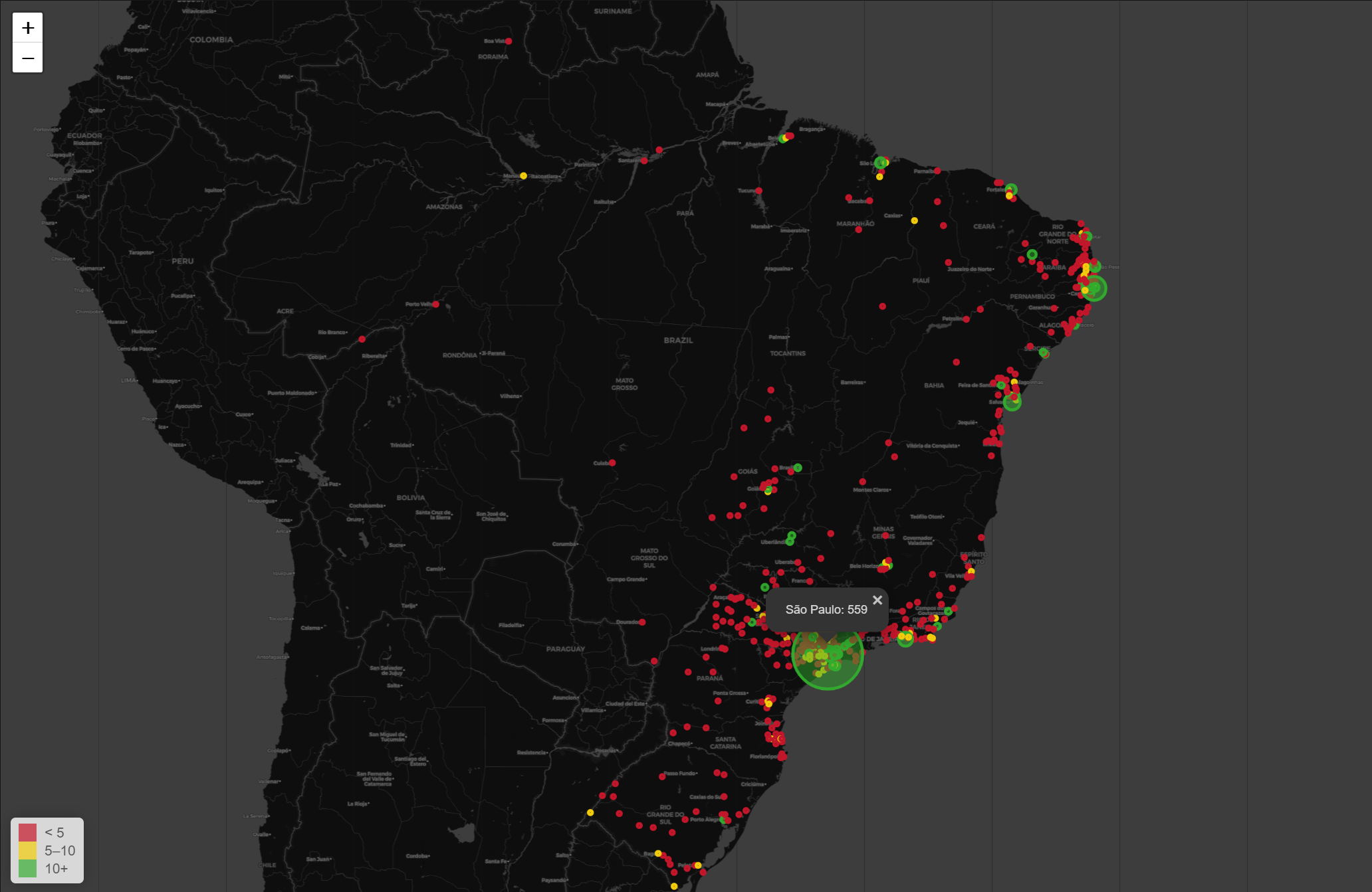 Capitais do Brasil para o plugin worldmappanel do Grafana · GitHub