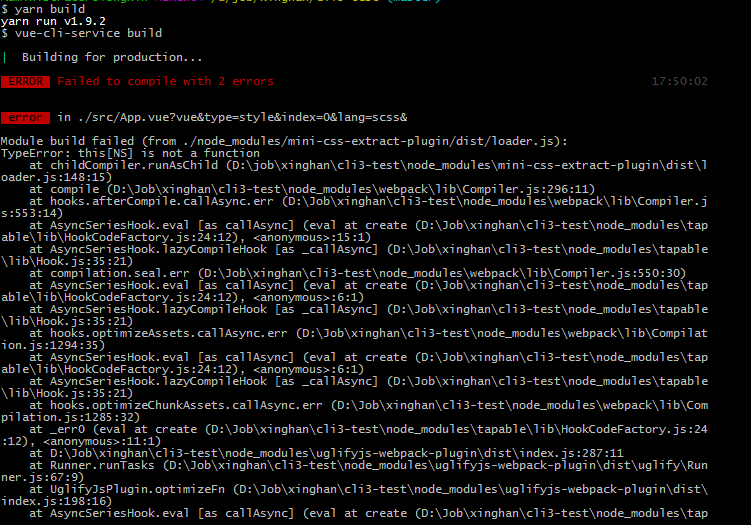 vue-lic 3.0.1 build bug · Issue #2482 · vuejs/vue-cli · GitHub