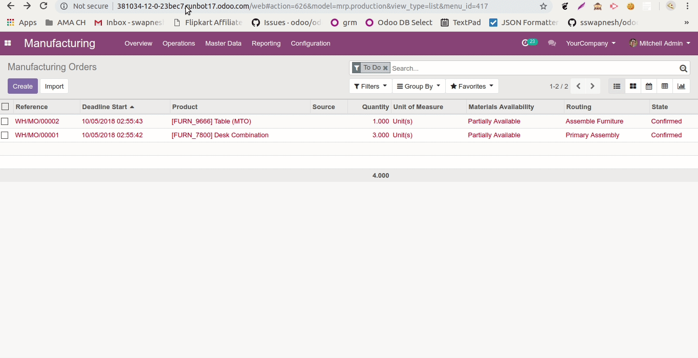 12] Could not print Bom Structure(or cost) Report with float quantity ·  Issue #27437 · odoo/odoo