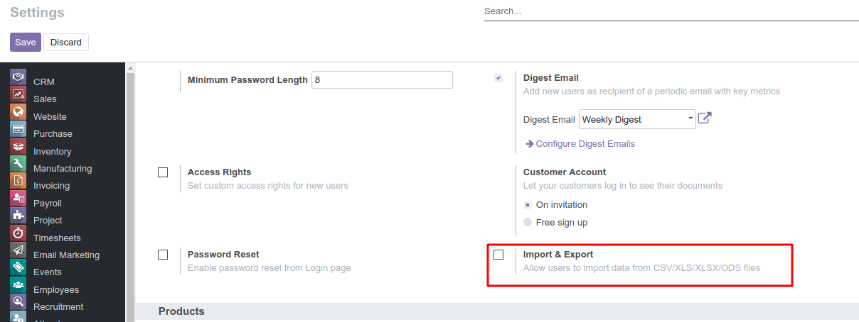 [11/12] Wishlist: Ability to Disable Export records for User · Issue ...