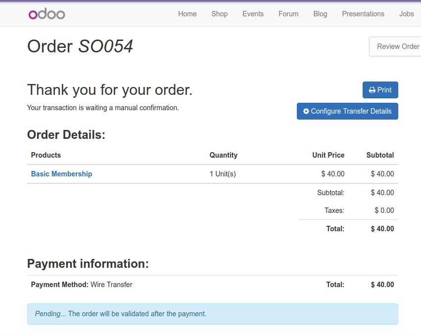 [FIX] Payment Integration error. · Issue #26586 · odoo/odoo · GitHub