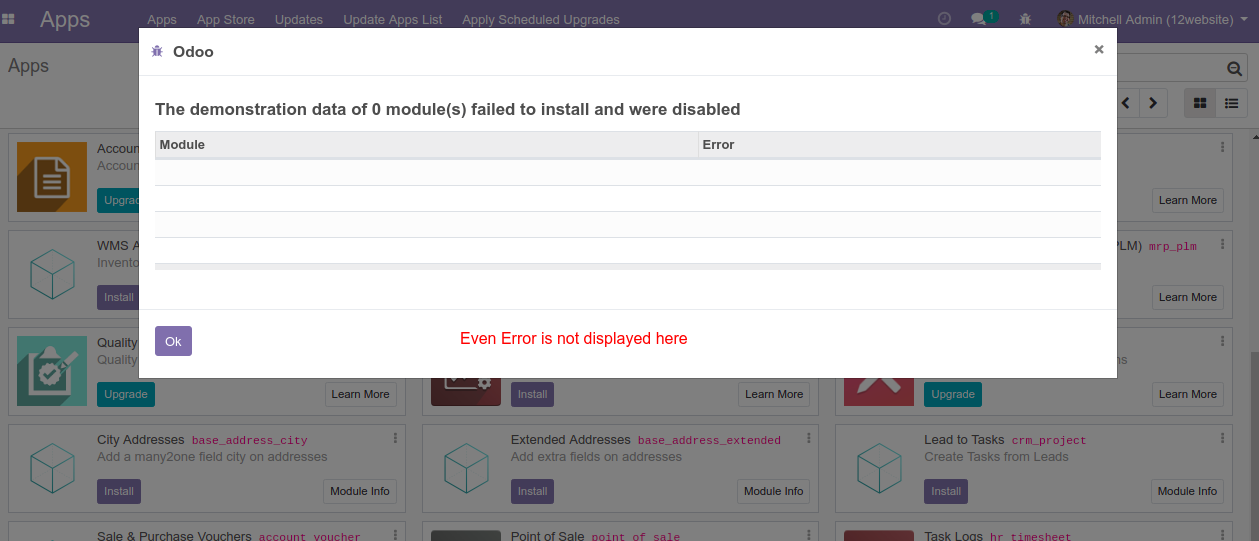 [12] Demo data cannot be loaded upon reinstalling website_sale · Issue ...