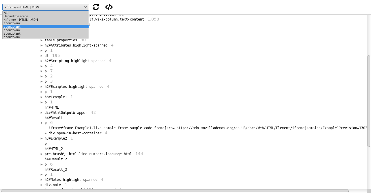 Cannot inspect inside iframes with logger inspector · Issue #3036 ...