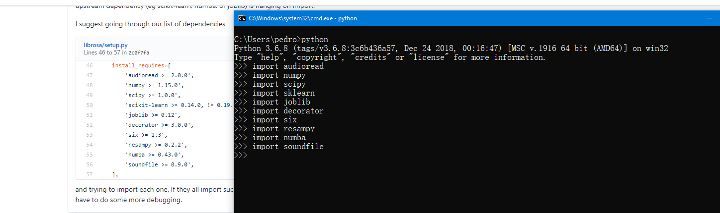 Problems importing librosa · Issue #1046 · librosa/librosa · GitHub