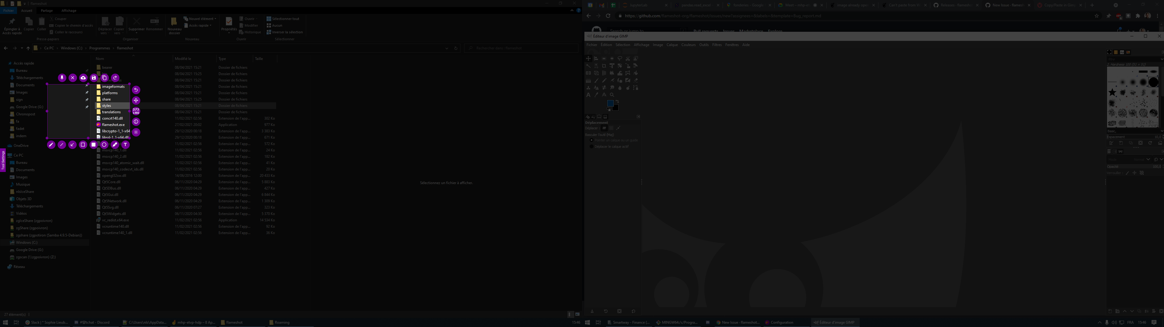 Screenshot menu with dual screen · Issue #1545 · flameshot-org ...