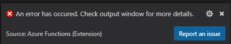 Error when trying to create a C# azure functions in vscode · Issue #572 ...