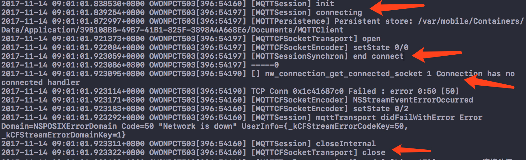 iOS 11 connect failed · Issue #395 · novastone-media/MQTT-Client ...