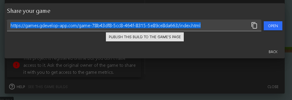 Publish on the game's page when we're not the owner of the game · Issue ...