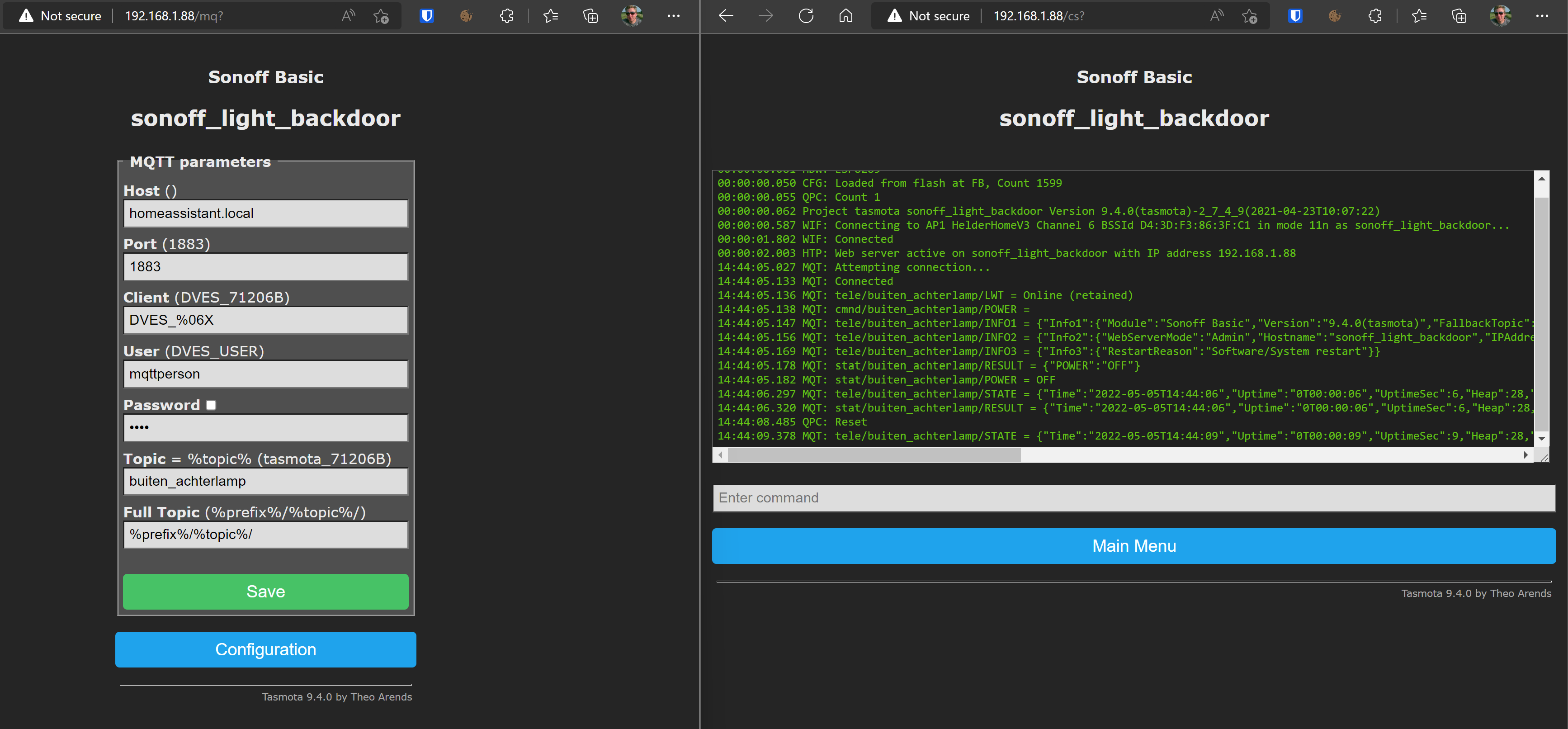 Homeassistant IP update not detected · Issue #15547 · arendst/Tasmota ...