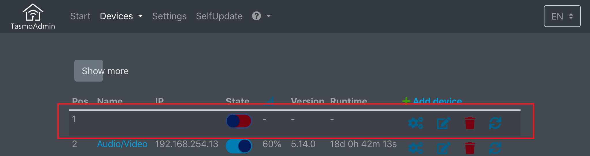 Version 1.2.0: Edit not working on 'Devices -> List' page · Issue #147 ...