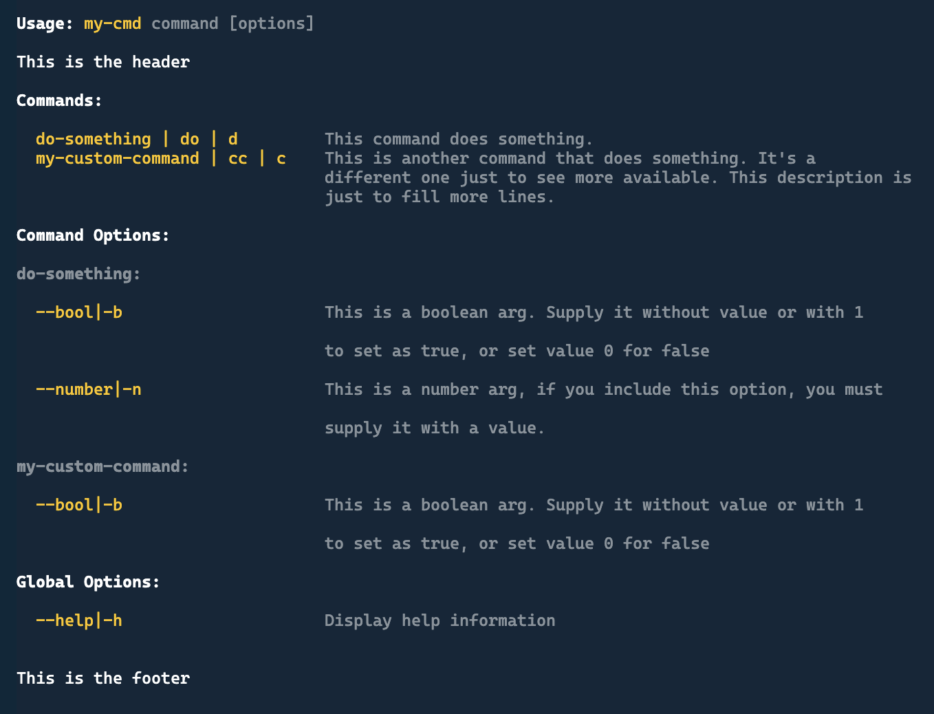 colored shell output