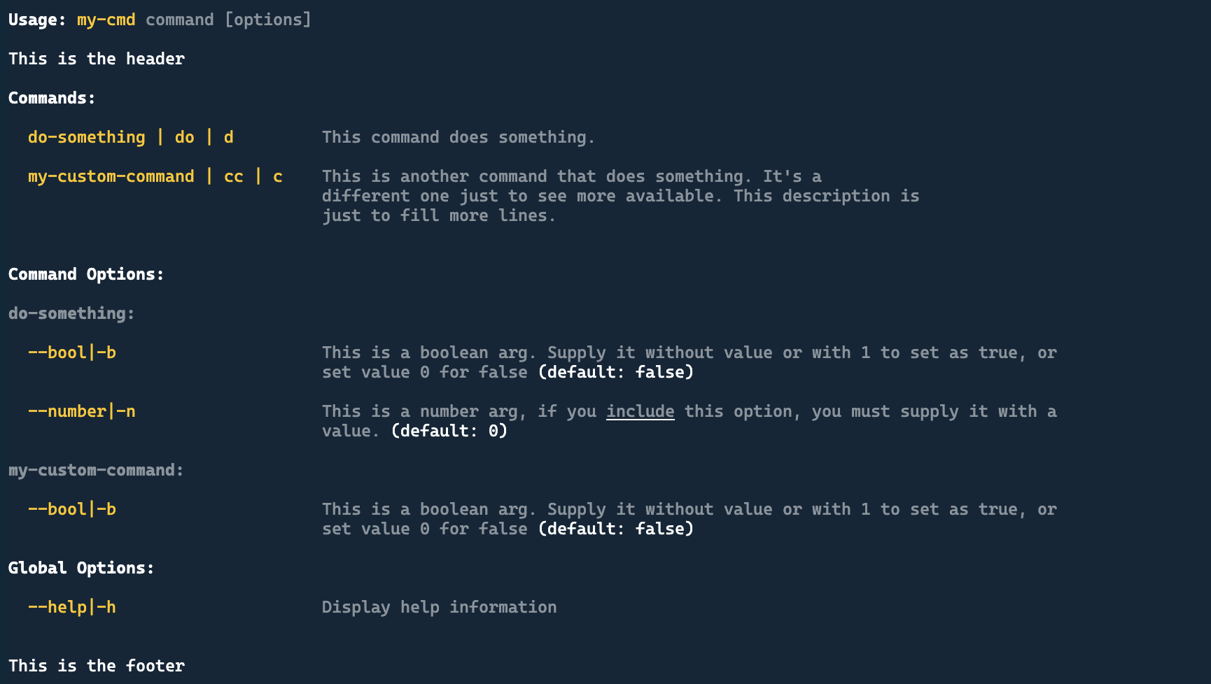 colored shell output
