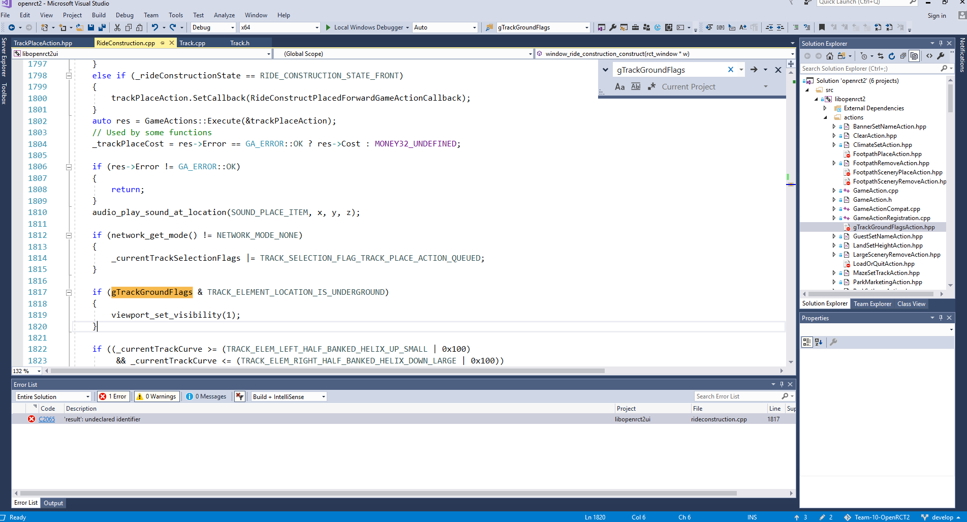 Remove gTrackGroundFlags by returning it within GameActionResult ...