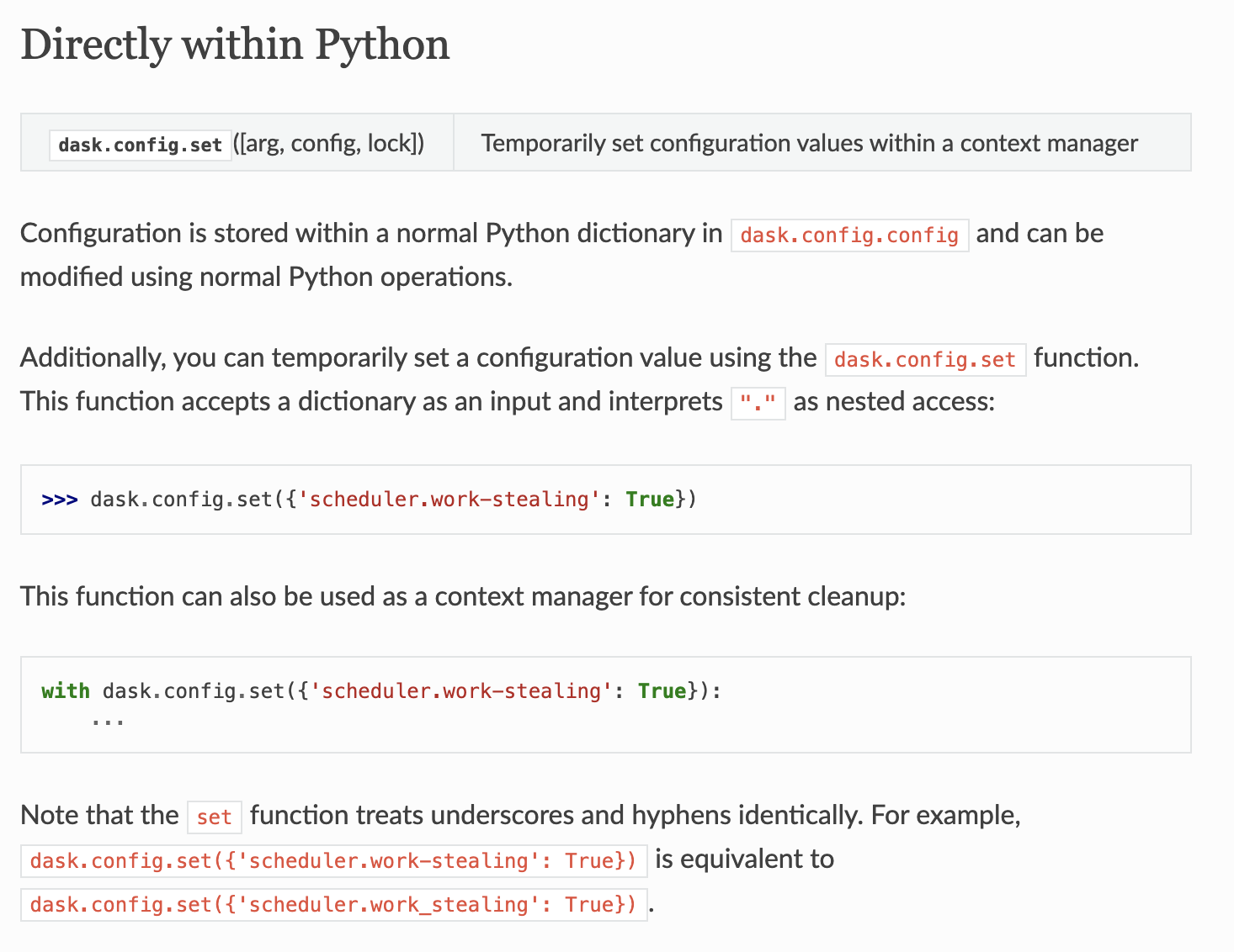 dask.config.set not working as described in docs · Issue #7382 · dask ...