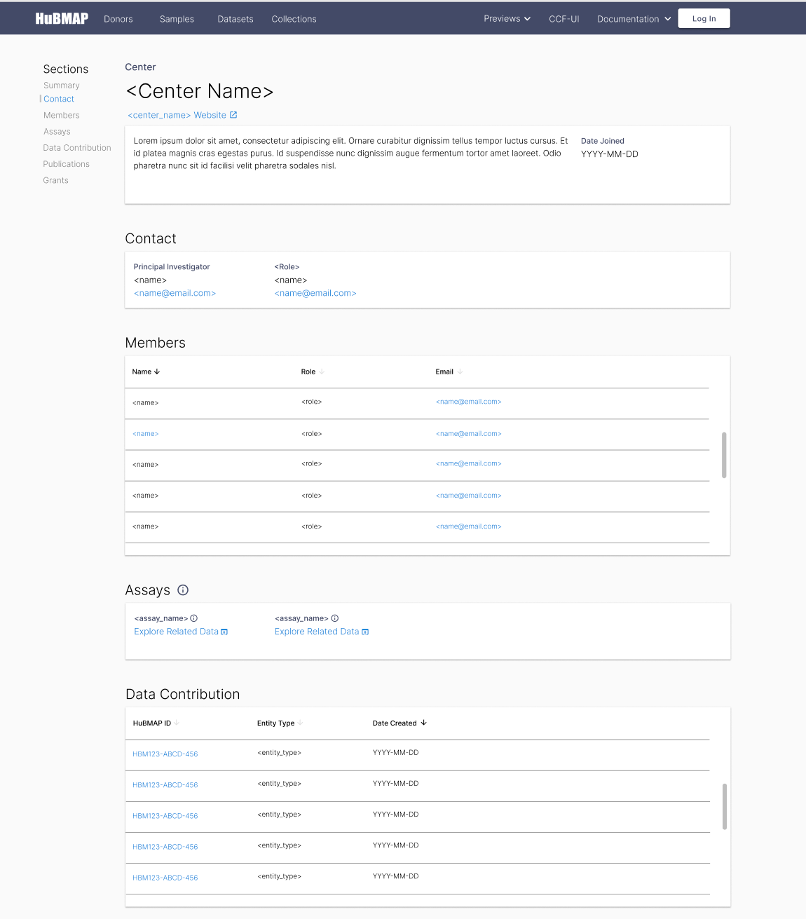 draft (tissue mapping) center page · Issue #1113 · hubmapconsortium ...