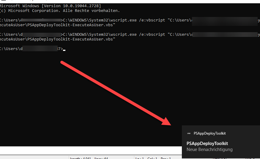 Toast Notification on Win10 install shows wrong Message · Issue 787