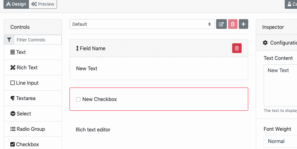 Should not be able to interact with unfocused elements in Design tab ...