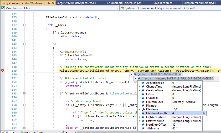 Core Directory.GetFiles() operates webDav path · Issue 46723