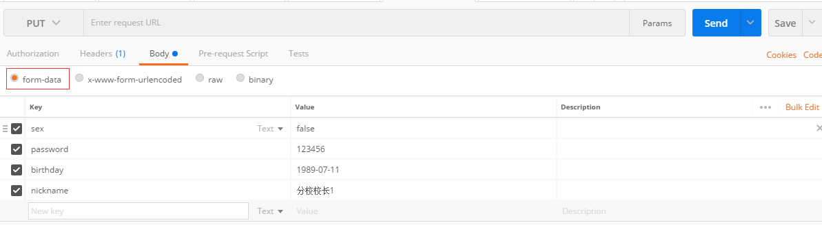 copy past issue of body date between 'form-data' and 'x-www-form ...
